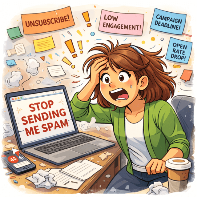 Person overwhelmed by notifications