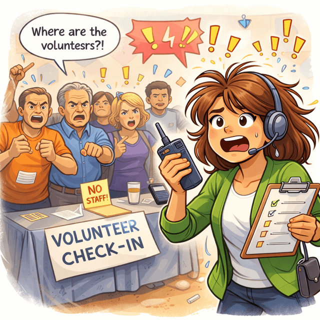 Person looking confused at schedule